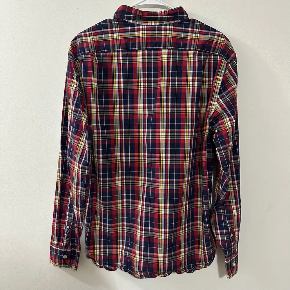 Lot‎ of 2 J.Crew Flex Washed Button Down Shirt Long Sleeve Men’s Sz Large